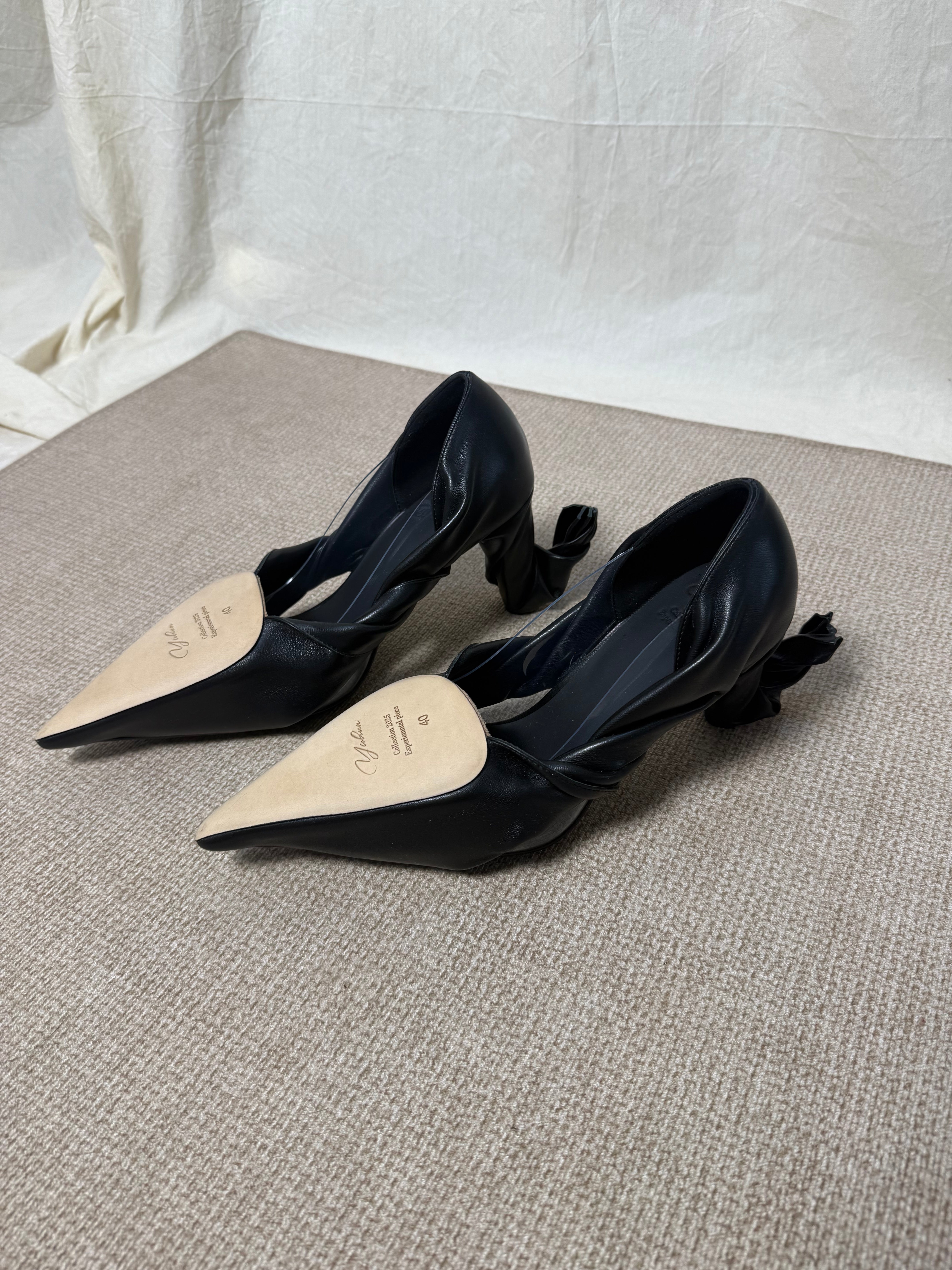 Reversed Heels in Black