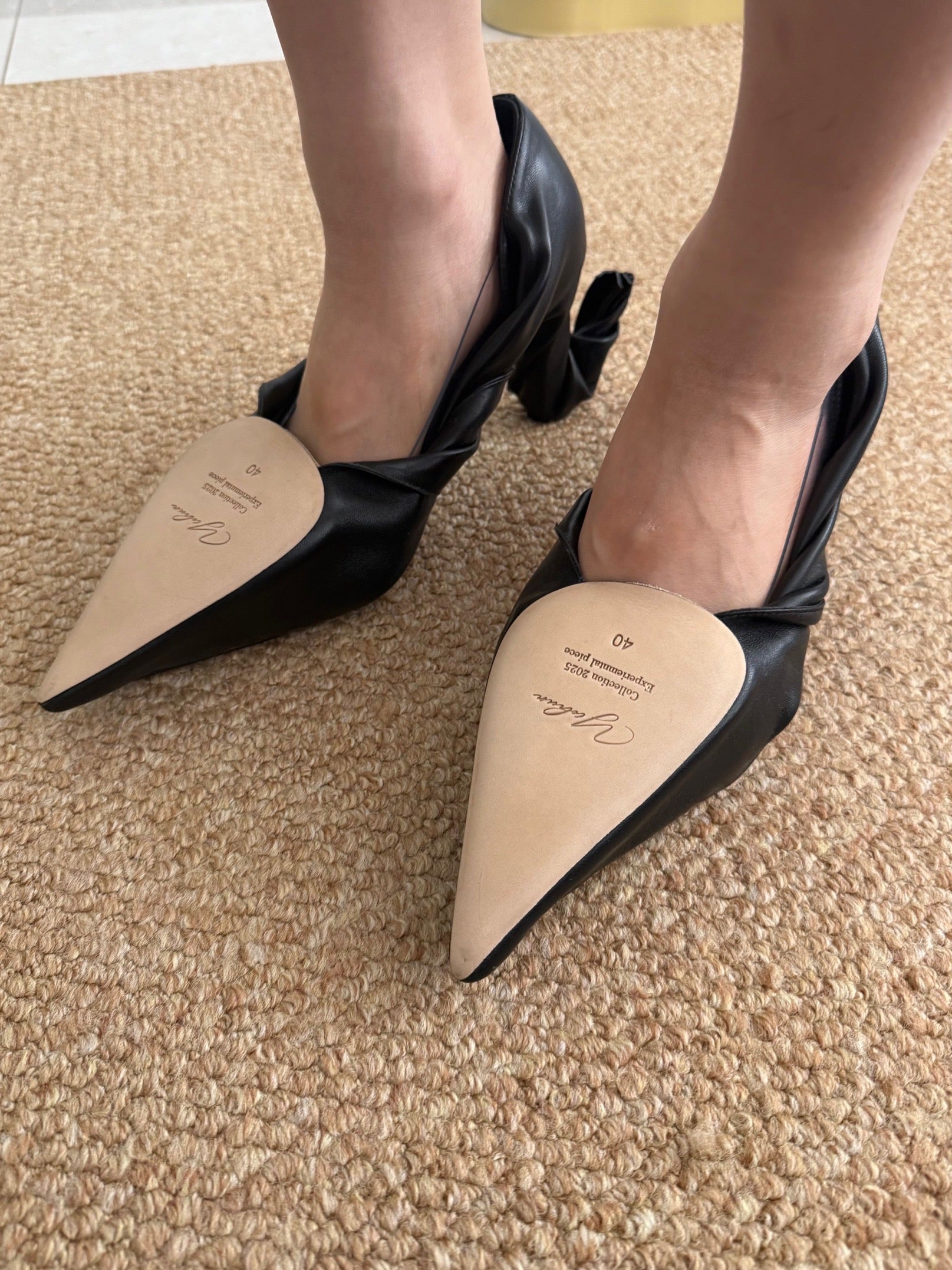 Reversed Heels in Black
